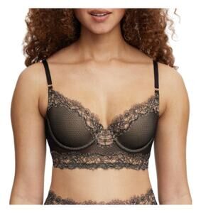 Skarlett Blue Entice Longline Lightly Lined V underwire Bra 321240 34C